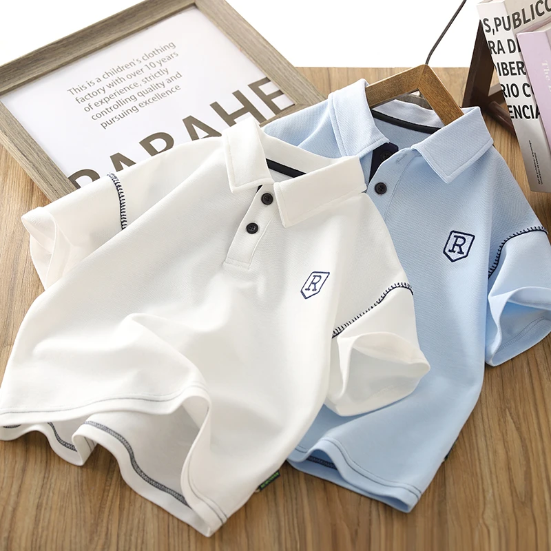 男童短袖POLO衫2025夏季新款儿童薄款翻领帅气T恤半袖夏装潮汗衫