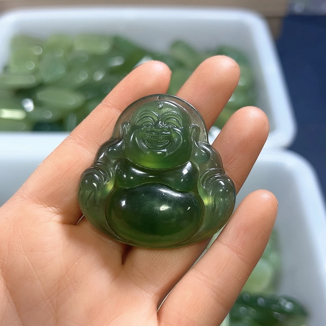 金***哥蛇纹石玉未镶嵌颈饰
