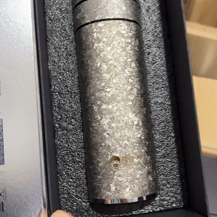 匡迪保温杯纯钛保温杯420420速开白色