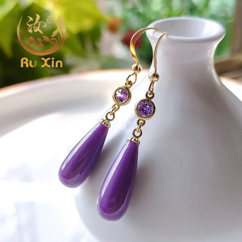 非金属珐琅耳饰 汝心坊紫气东来喜庆吉祥耳饰