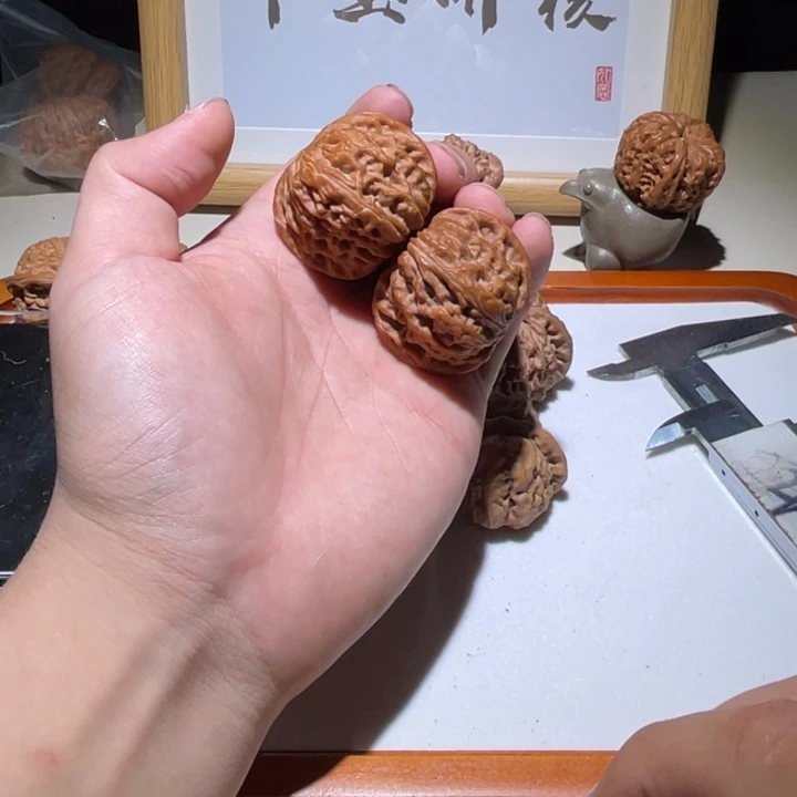 文玩核桃把件41全品磨盘