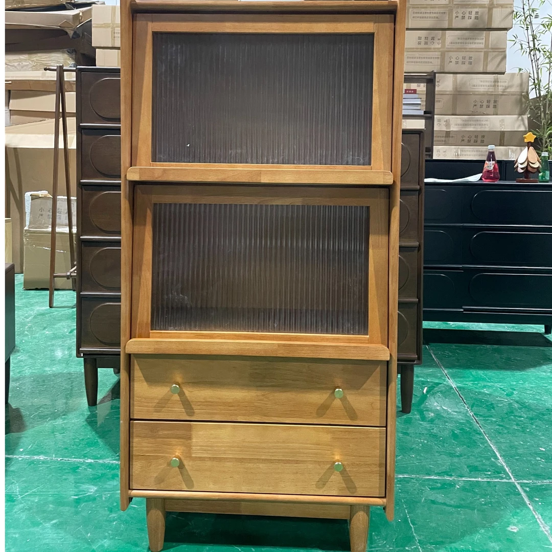 【外贸专属】实木边柜书柜客厅储物柜简约斗柜    大牌清仓