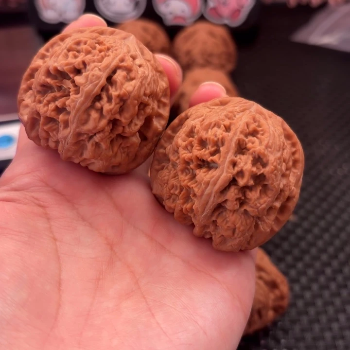 老***串文玩核桃把件粗筋全品