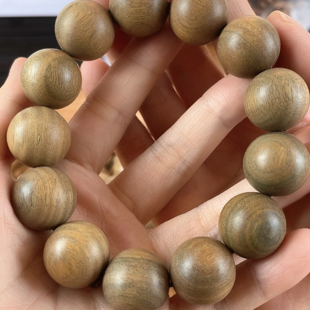 维腊木（绿檀）手串/手链1.8天然野绿檀