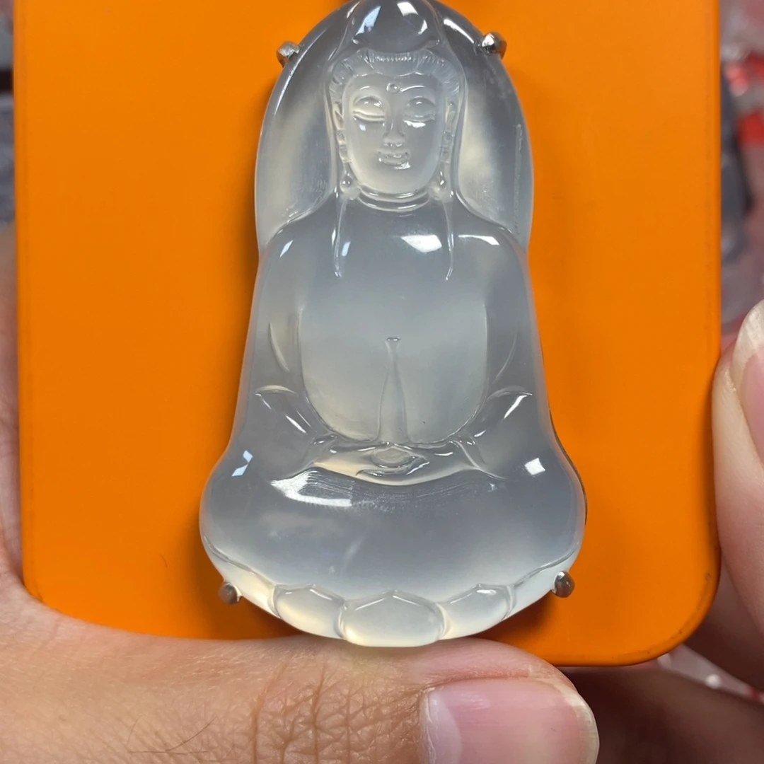 忘***去石英质玉银S925镶嵌颈饰