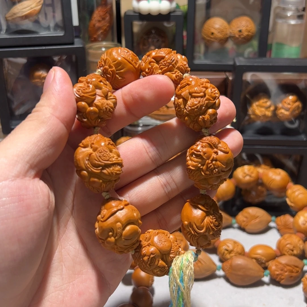 燕***吖橄榄核手串/手链手工财神