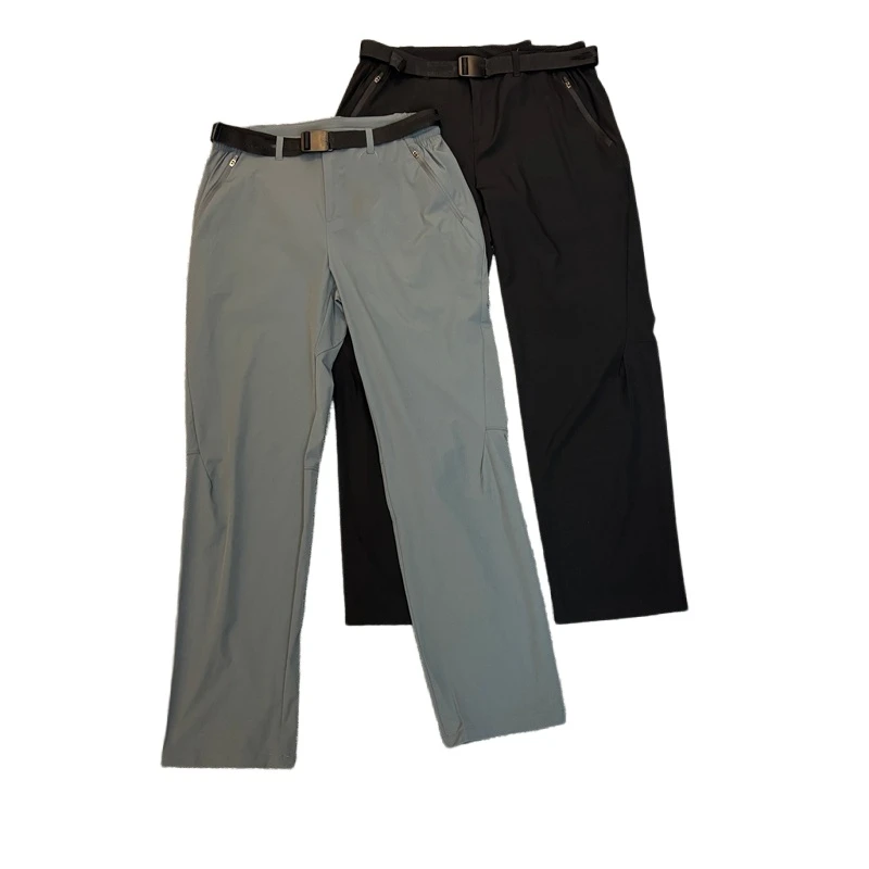 户外两色小树压胶速干腰带款冲锋裤