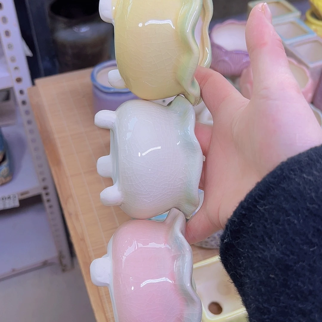 红陶陶瓷花盆满12包邮