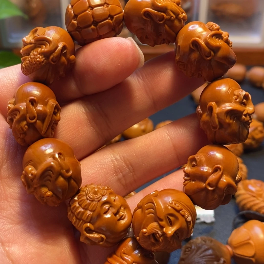 【闪购商品】橄榄核手串/手链苏工名家顶级百年油核殷派十八罗汉