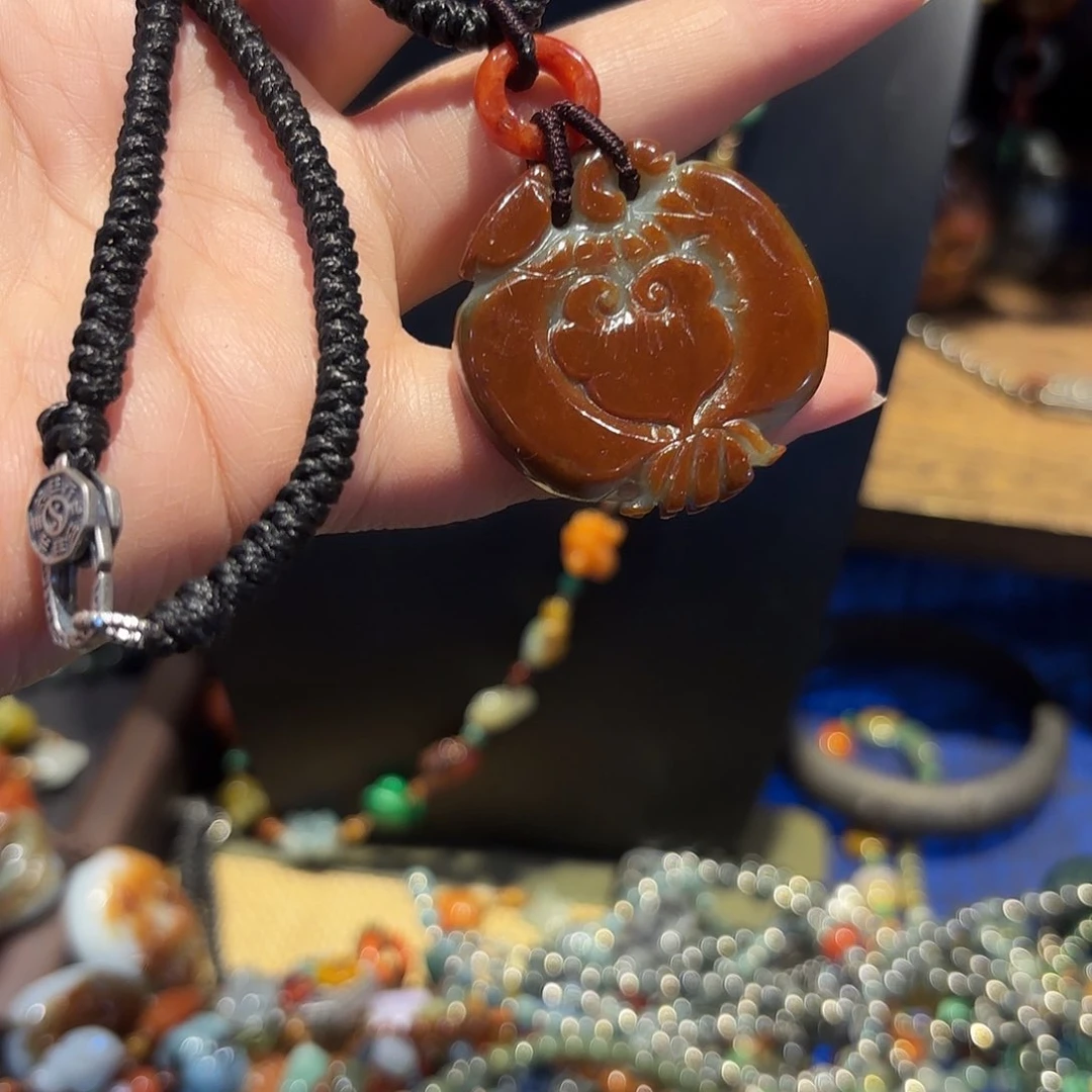 翡翠未镶嵌颈饰原创