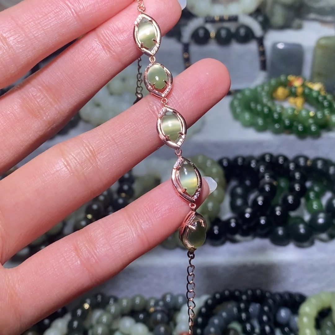 和田玉未镶嵌手链