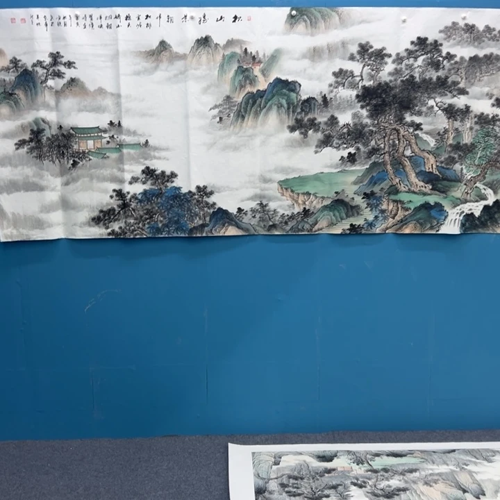 哈***西国画宣纸纯手绘字画