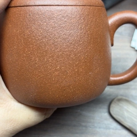 茶杯紫砂甜**甜半手工黄酱铺盖杯