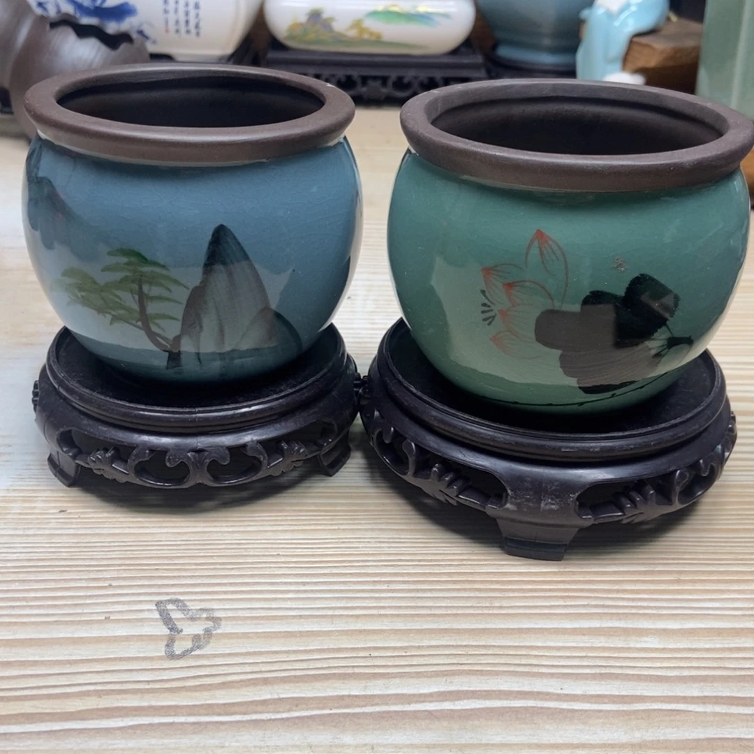 瓷片陶瓷花盆陶瓷艺术