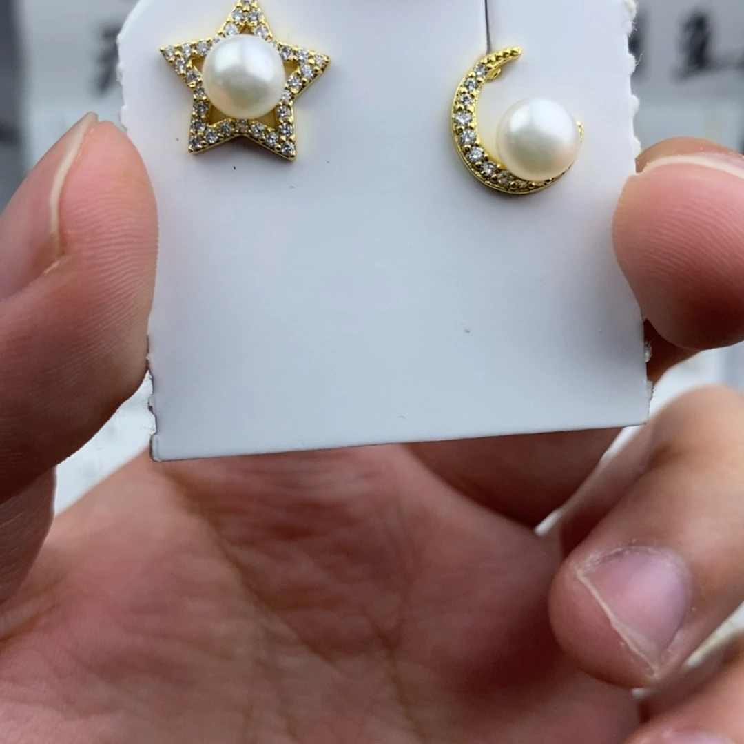 耳饰未镶嵌淡水珍珠