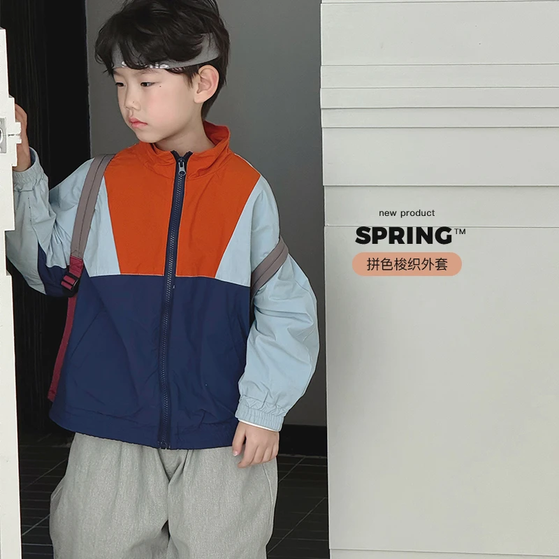 男童春装风衣外套ivan家童装2025中大童女童休闲上衣 杨 DZ4523