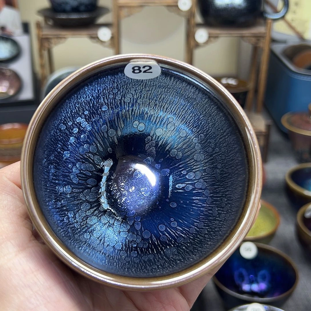 茶盏星空釉滴手工