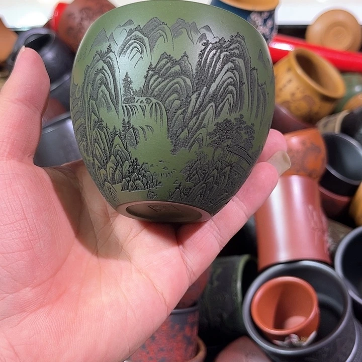 茶杯紫砂全手工紫砂主人杯