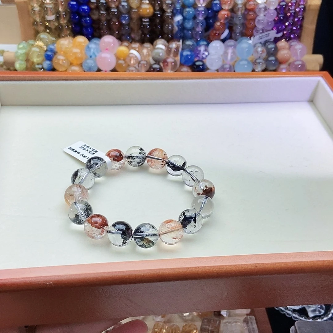 水晶手串未镶嵌山**川闪灵13