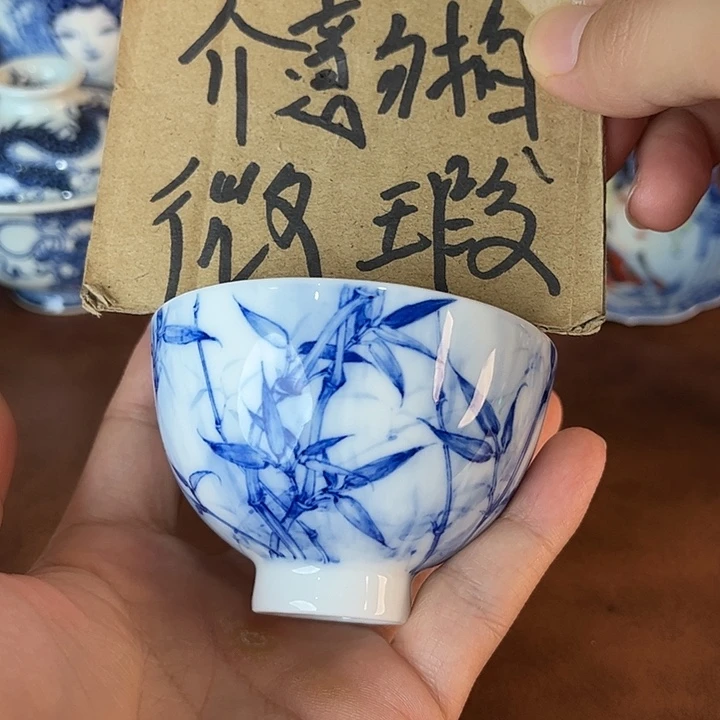 峰***&瓷片景德镇全手工手绘陶瓷