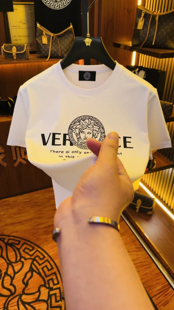 V-CE【联名】重工明星网红同款经典百搭圆领半袖-3