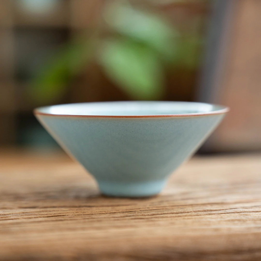 天青斗笠开片可养