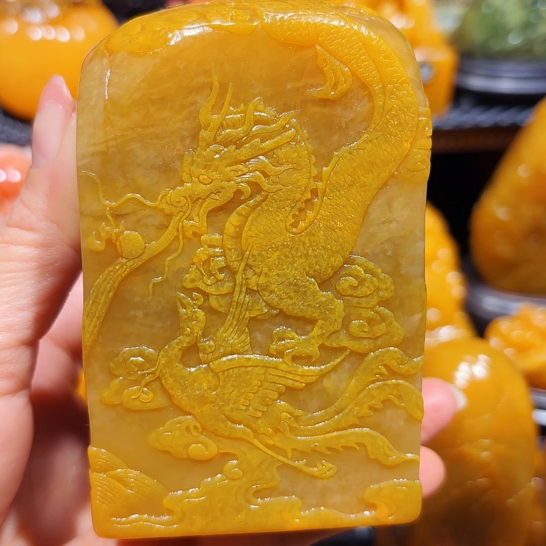 田黄石月**玉石雕石雕石雕