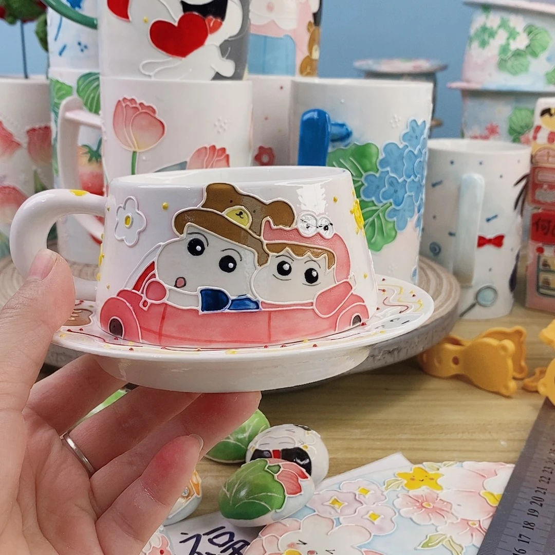 手绘手工制作陶瓷16微瑕