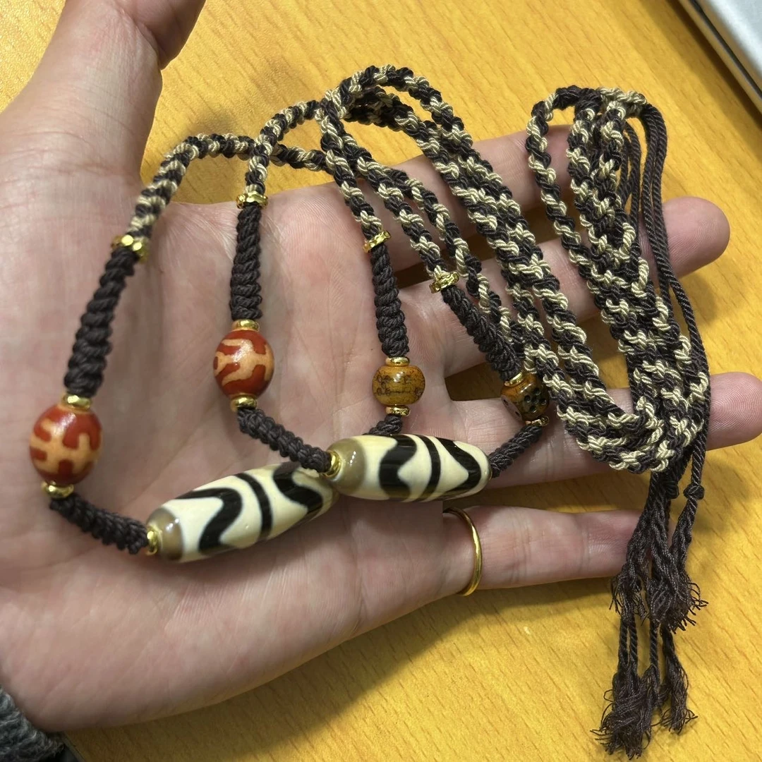 【曹美丽精选】H19086-玛瑙diy脖挂（牙牙）-多样性发其一-12*28mm