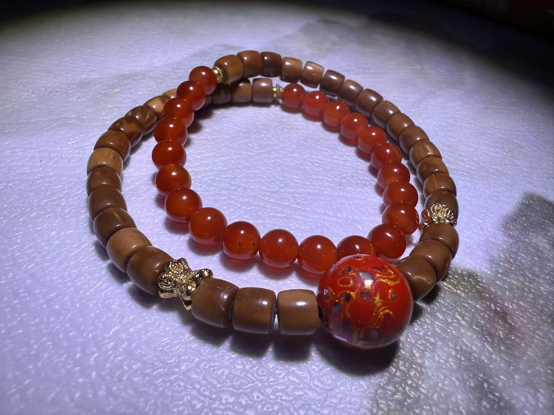 精美手串     库克设计大漆双圈