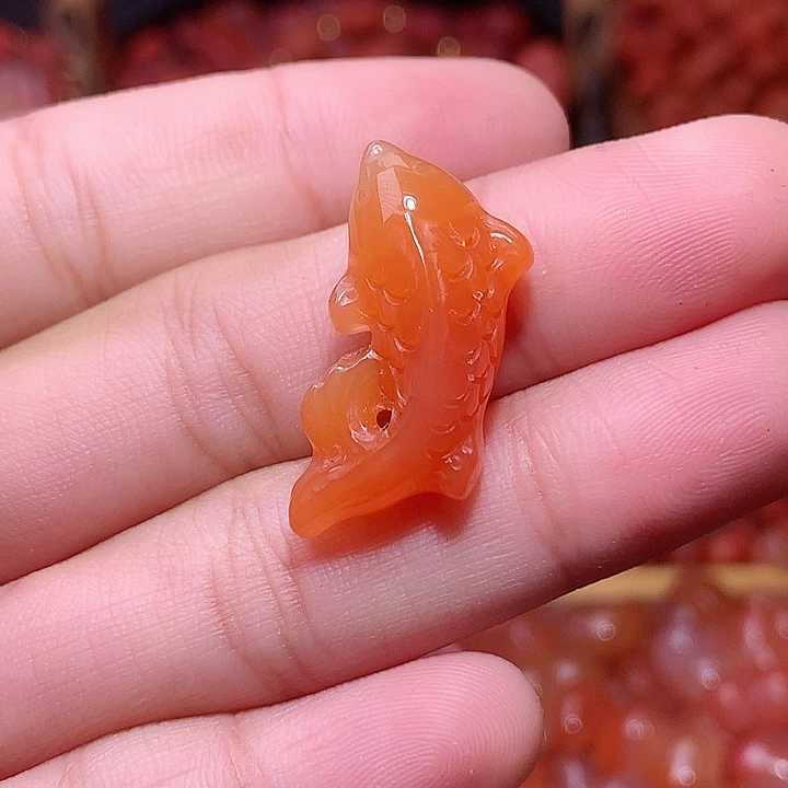 南红玛瑙未镶嵌南红锦鲤