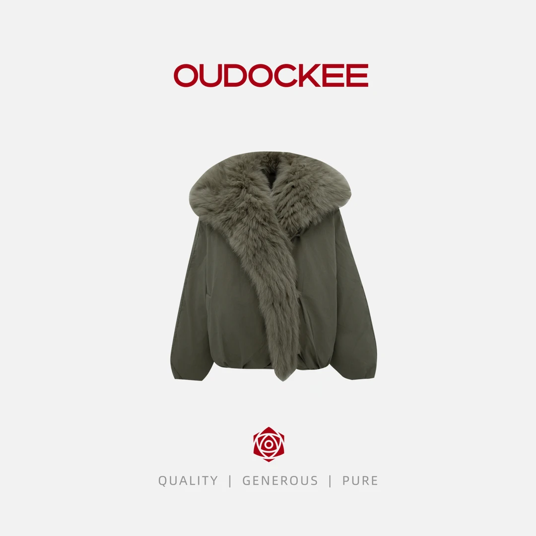 OUDOCKEE 鸥鸥【鸥鸥同款】冬季立领棉衣潮牌保暖外套 RADD1045T
