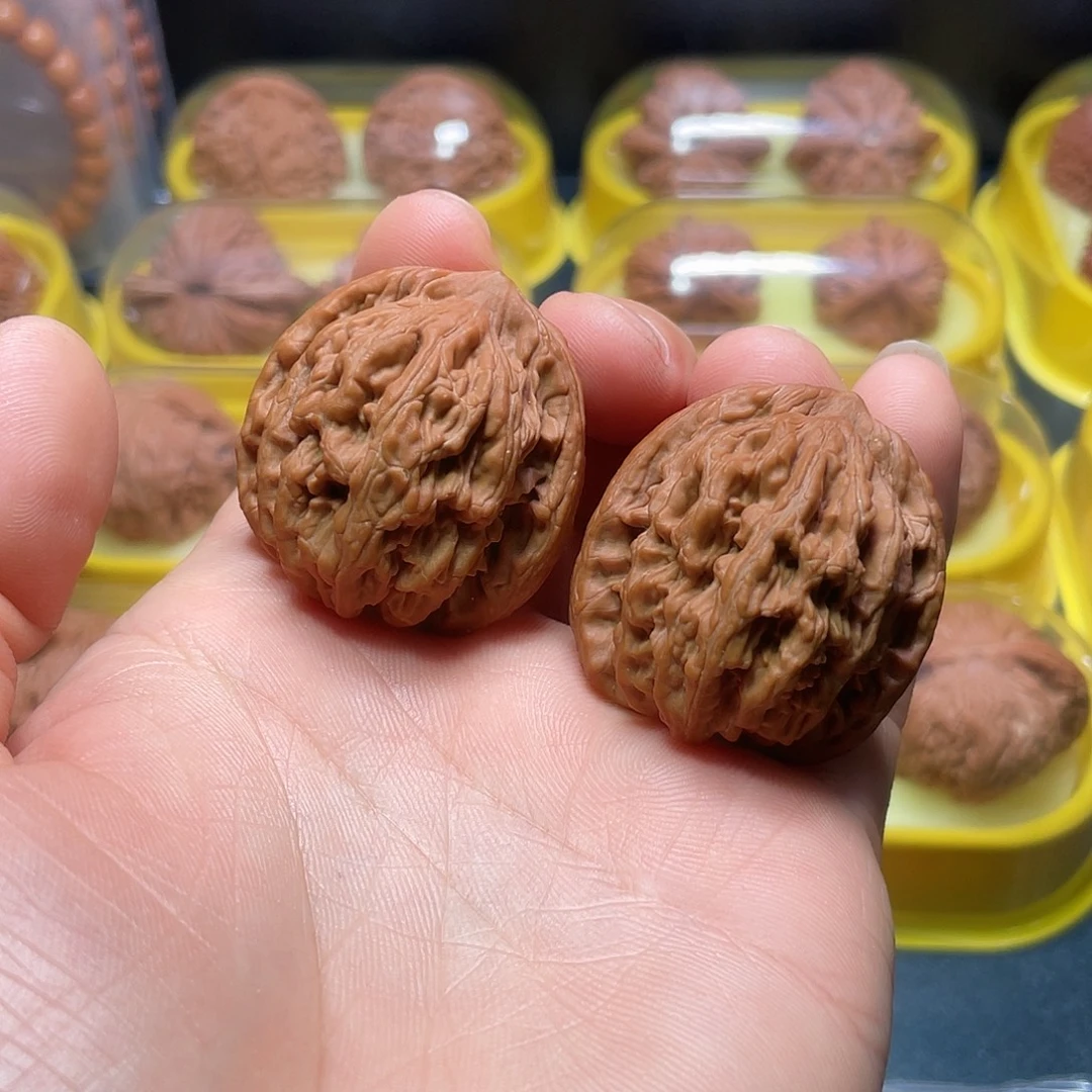 吊坠文玩核桃37尺麦穗虎头