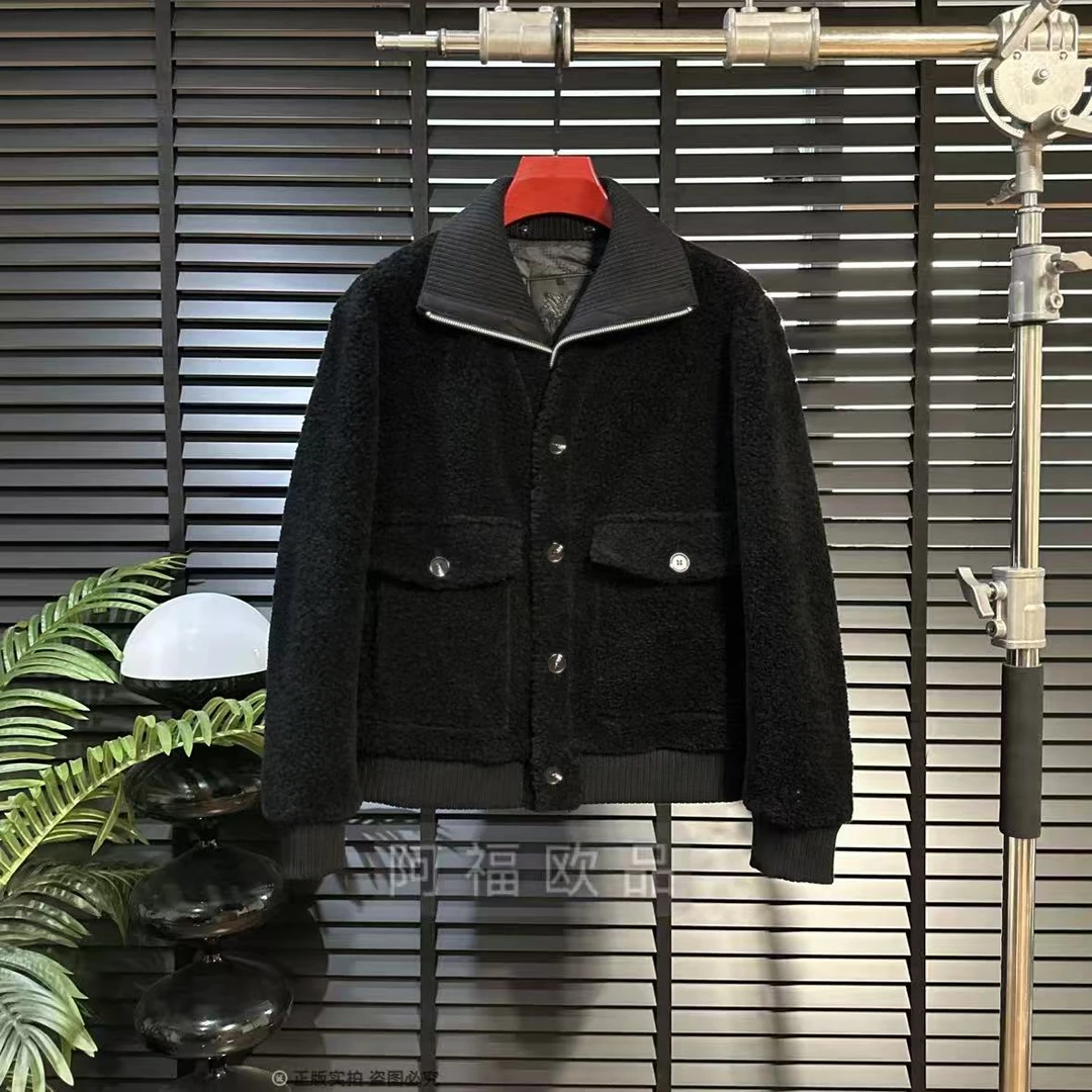 男士顶奢百搭双领羊毛外套【内胆羊毛填充】25189
