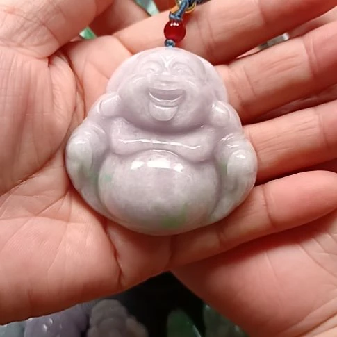 水***莲翡翠未镶嵌挂件翡翠颈饰末镶嵌