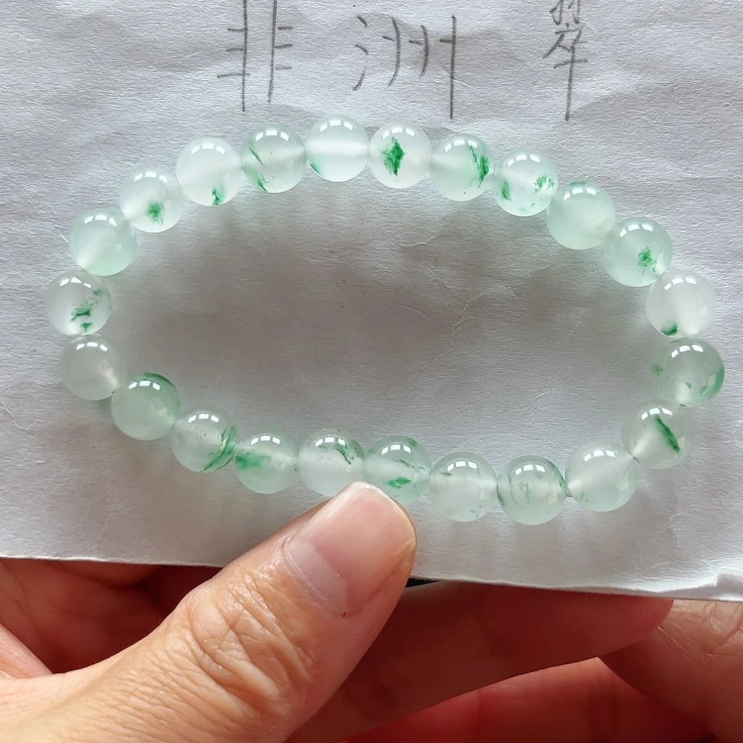 石英质玉未镶嵌手串手串8（微瑕）