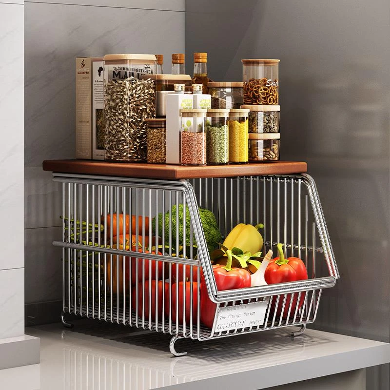 移动厨房置物架家用多层收纳储物收纳落地式蔬菜水果微波炉置物架