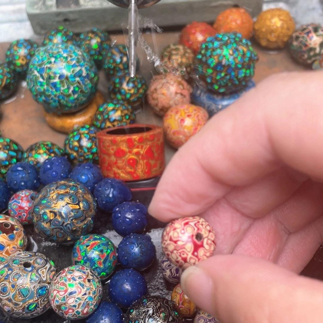 大漆手作工艺珠子