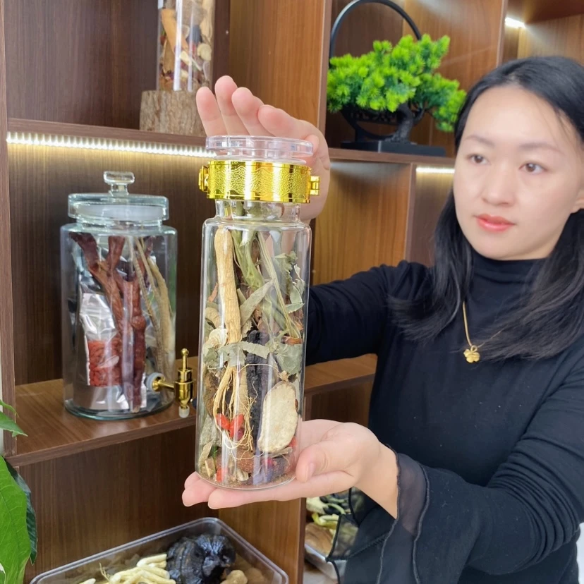 【尝鲜】人参等29种原材料，体验装带一斤瓶，可反复泡5斤