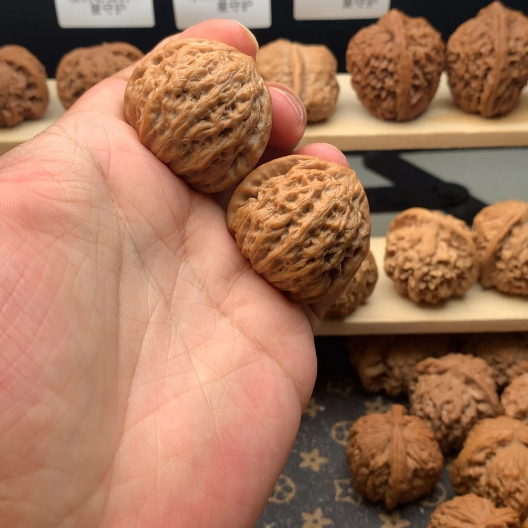 文玩核桃把件36尺全品无修铁锤