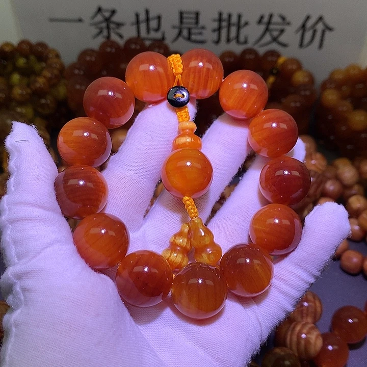 松木（琥珀木）手串/手链1.8 包浆高货