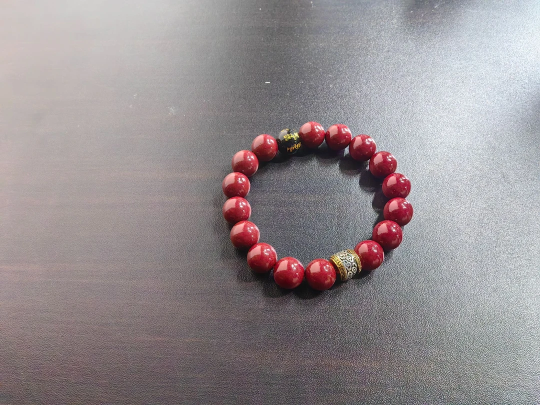 含辰砂工艺品御尚甄选 辰砂手串 QL08（无礼盒）