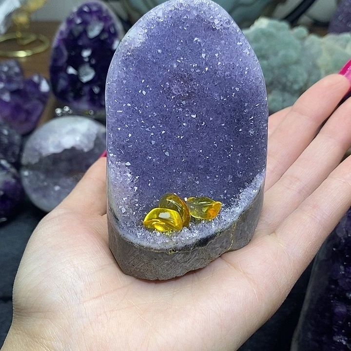 未镶嵌大型摆件（非配饰）紫晶