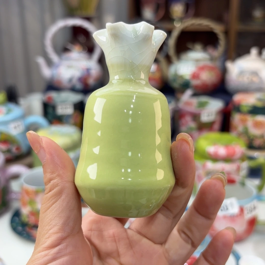 瓷片景德镇手绘高温釉下彩陶瓷茶具