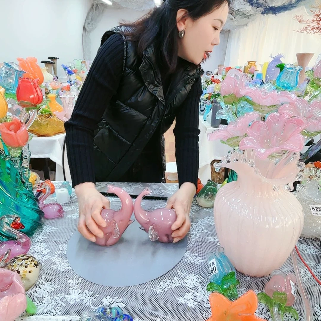 福利不退不换琉璃花瓶艺术品