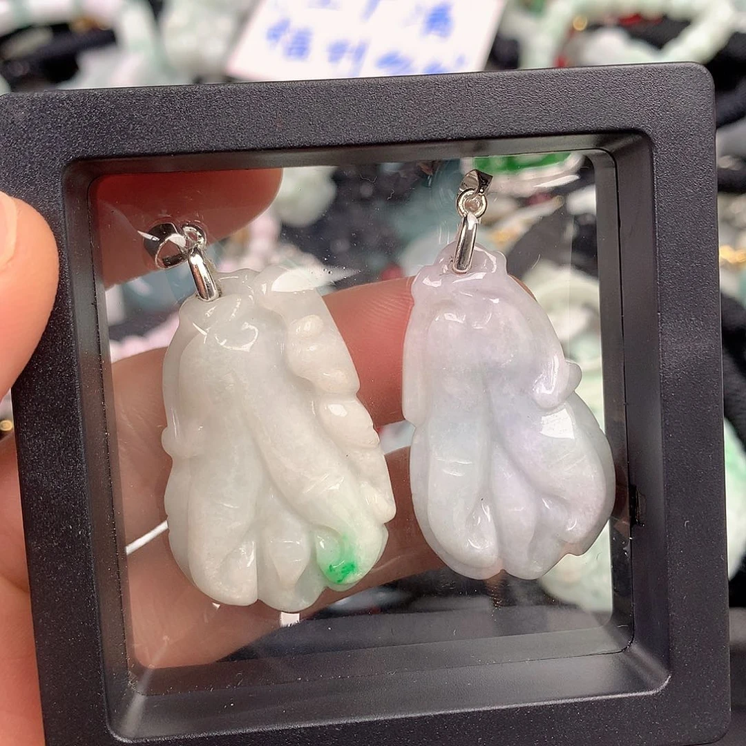 翡翠未镶嵌颈饰多样性发货1件