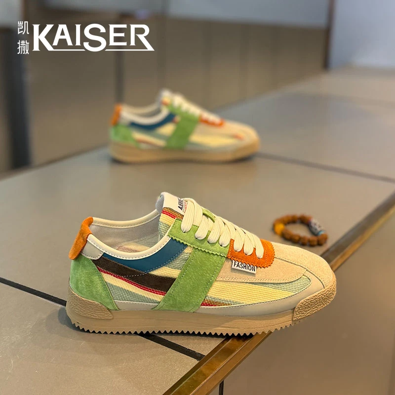 凯撒男鞋时尚休闲透气阿甘鞋潮流拼色男士夏天鞋子百搭旅游鞋-G08