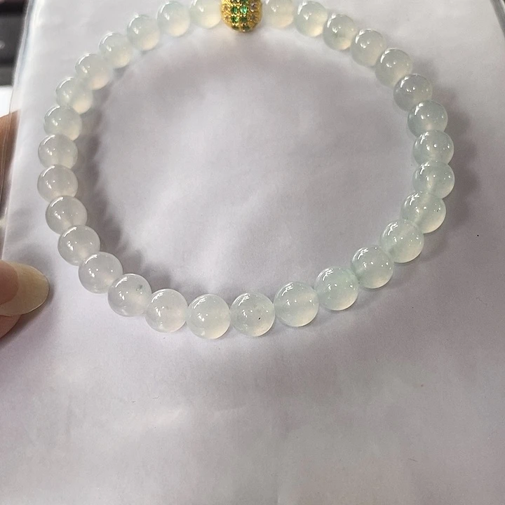 定制翡翠未镶嵌翡翠冰种手串