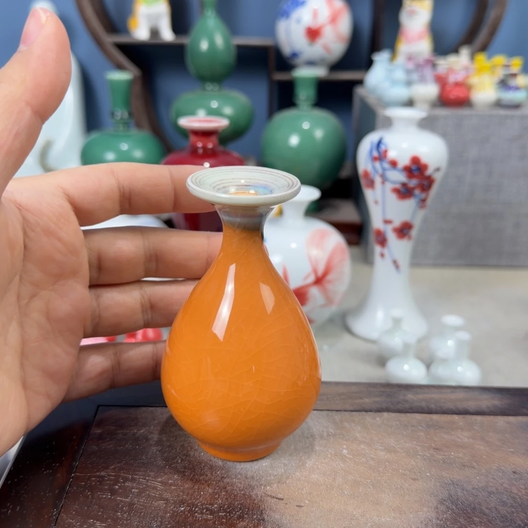 陶瓷手工小花器摆件