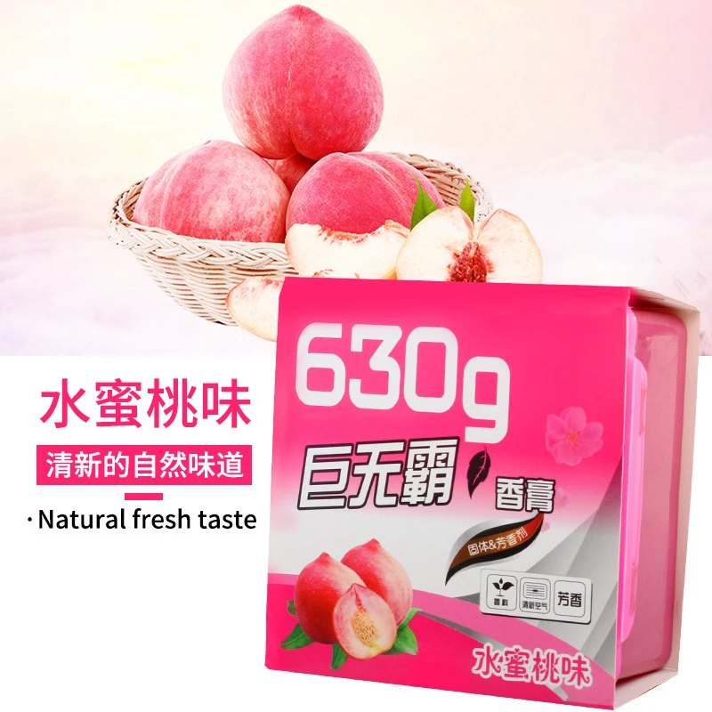 水蜜桃香汽车香薰巨无霸车载香薰固体香膏持久香汽车香水家居香薰